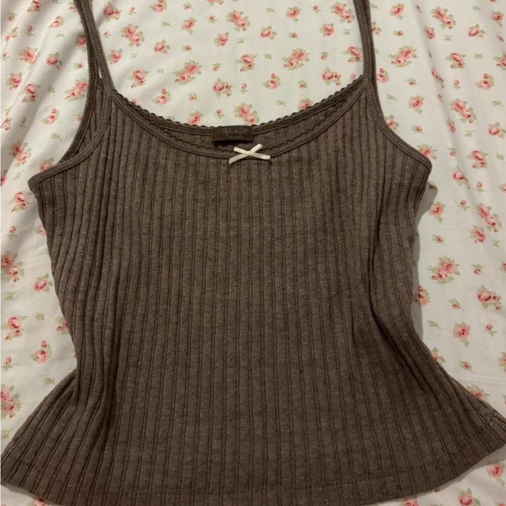 brandy melville brown tank top